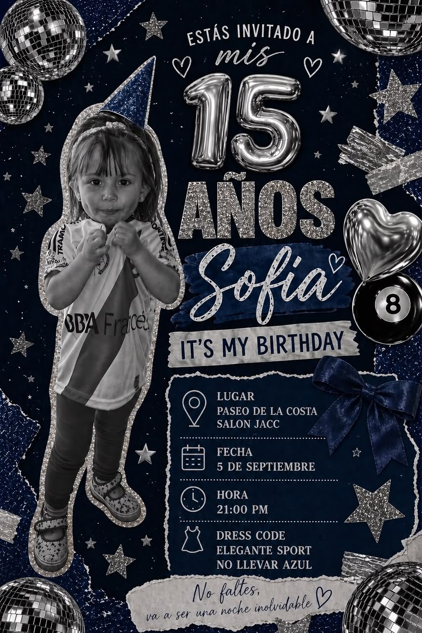 Estás invitado a mis 15 años - Sofía